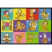 Przygody Garfielda, puzzle 4x250 elementów - Trefl