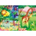Przyjaciele dżungli Supercolor 3 w 1 puzzle 3x48 sztuk - Clementoni