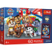 Psi Patrol 60-elementowe puzzle Premium Plus dla dzieci z plakatem - Trefl