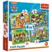 Psi Patrol: Drużyna na wakacjach 4 w 1 35-48-54-70 elementów puzzle - Trefl