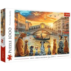 Psy w Wenecji — puzzle premium 1000 elementów - Trefl