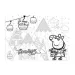 Puzzle 48-elementowy Peppa Pig 2w1 do kolorowania