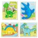 Puzzle w kształcie dinozaura w różnych wariantach