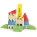 Quercetti: ToyTown Premium 22-elementowy drewniany zestaw konstrukcyjny