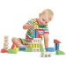 Quercetti: ToyTown Premium 22-elementowy drewniany zestaw konstrukcyjny