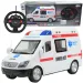 RC Ambulans zdalnie sterowany z efektami świetlnymi, skala 1:48, 27 MHz, 23 cm