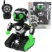 RC Interaktywny robot zdalnie sterowany MacroBot w czarno-zielonym kolorze z światłem i dźwiękiem, 20 cm