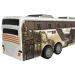 RC Zdalnie Sterowany Autobus Jurassic City z światłem 27MHz w skali 1/32, 25cm