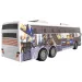 RC Zdalnie sterowany autobus Travel City z oświetleniem 27MHz w skali 1:32, długość 25 cm.