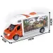 RC Zdalnie sterowany autobus Travel City z oświetleniem 27MHz w skali 1:32, długość 25 cm.
