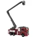 RC Zdalnie sterowany podnośnik koszowy wozu strażackiego w skali 1/30, 22 cm