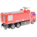 RC Zdalnie sterowany wóz strażacki w kolorze czerwonym z efektami świetlnymi 1/30 27MHz 20cm