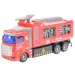 RC Zdalnie sterowany wóz strażacki w kolorze czerwonym z efektami świetlnymi 1/30 27MHz 20cm