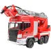 RC Zdalnie sterowany wóz strażacki z podnośnikiem i armatką wodną w skali 1/24 27 MHz 30 cm