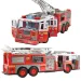 RC Zdalnie sterowany wóz strażacki z podnośnikiem koszowym i efektami świetlnymi 30 cm