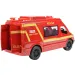 RC czerwony wóz strażacki z efektami świetlnymi, zdalnie sterowany, 2,4GHz, skala 1:12, 30 cm