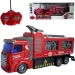 RC samochód strażacki z efektami świetlnymi w skali 1:48, 19 cm