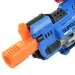 Rapid Launcher: Elektryczna broń miotająca piankowe pociski z obrotowym bębnem, 20 nabojów, 49 cm
