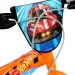 Rower dziecięcy Hot Wheels 14” z uchwytem na bidon i bocznymi kółkami w kolorze pomarańczowo-czarnym – rower Dino Bikes