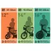 Rower dziecięcy Mancs Patrol Skye 14” z koszykiem i fotelikiem dla lalek w kolorze różowo-miętowo-zielonym – Dino Bikes.