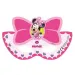 Różowa papierowa maska Minnie Mysz, 6 sztuk
