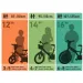 Różowo-biały dziecięcy rower Flappy 14" z koszykiem i fotelikiem dla lalki – Dino Bikes.