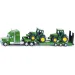 SIKU Zestaw zabawkowy z ciężarówką i traktorami John Deere w skali 1/87