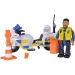 Sam Strażak: Zestaw figurek Malcolm motorowy policjant - Simba Toys