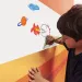 Samoprzylepny wałek do kolorowania z 8 kolorowymi kredkami - Carioca