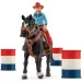 Schleich: Farm World - Zestaw do zabawy z wyścigiem beczek i kowbojką (42576)
