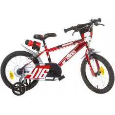 Sfera — czerwony rower dziecięcy w rozmiarze 16 - Dino Bikes