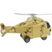 Siły Zbrojne: Wojskowy helikopter bojowy w piaskowym kamuflażu z efektami świetlnymi i dźwiękowymi, skala 1/20, długość 21 cm.