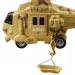 Siły Zbrojne: Wojskowy helikopter bojowy w piaskowym kamuflażu z efektami świetlnymi i dźwiękowymi, skala 1/20, długość 21 cm.