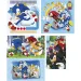 Sonic jeż 10 w 1 supercolor puzzle - Clementoni