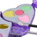 Sparkle Beauty Girl: Zestaw do makijażu z paletą w kształcie serca, pomadką i akcesoriami