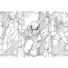 Spider-Man 2 w 1 maxi puzzle 2x60 elementów i kolorowanka 50x35 cm - Lisciani