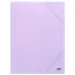 Spirit: Pastelowy fioletowy segregator gumowy A4