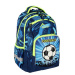 Spirit: Zaokrąglony plecak szkolny z motywem piłki nożnej 3D 34x26x44 cm