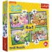 SpongeBob 4 w 1 puzzle 35-48-54-70 elementów - Trefl