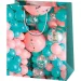 Średniej wielkości torebka prezentowa z motywem kolorowych balonów 18x10x23 cm