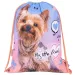 St.Right Grey Yorkie worek na buty, worek sportowy 43x32 cm