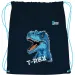 St.Right Niebieski worek na buty T-Rex, worek sportowy 34x43 cm