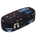 St.Right: Niebiesko-czarny owalny piórnik Blue Gamer, 23 cm