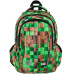 St.Right Pixel Cubes trzykomorowy ergonomiczny plecak szkolny BP26 39x27x17cm