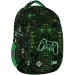 St.Right Zielono-czarny plecak szkolny z motywem kontrolera BP04 43x32x20 cm