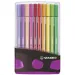 Stabilo: Pen 68 ColorParade flamastry zestaw 20 sztuk w rozkładanym różowym etui