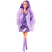 Steffi Love: Fluffy lalka modowa w fioletowej sukience - Simba Toys