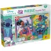 Stitch 2 w 1, puzzle 250 elementów i kolorowanka 50x35 cm - Lisciani