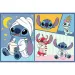 Stitch i przyjaciele 2x70-elementowe puzzle - Trefl
