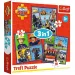 Strażak Sam 3 w 1 50, 36 i 20 elementów puzzle - Trefl